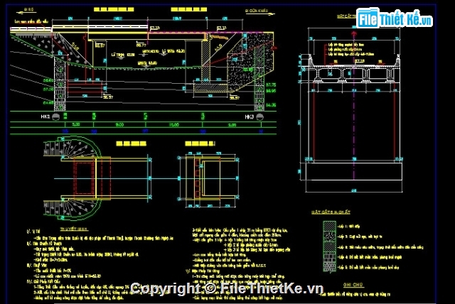 Bản vẽ,Bản vẽ cầu dầm,Bản vẽ dầm T